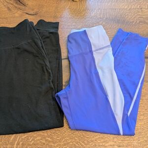 Avia Light Blue and Navy Leggings